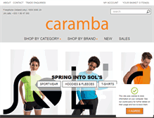 Tablet Screenshot of caramba.ie